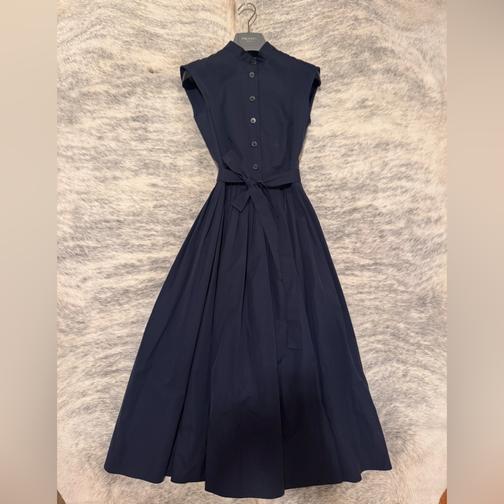 Prada navy blue shirt dress XS (36)